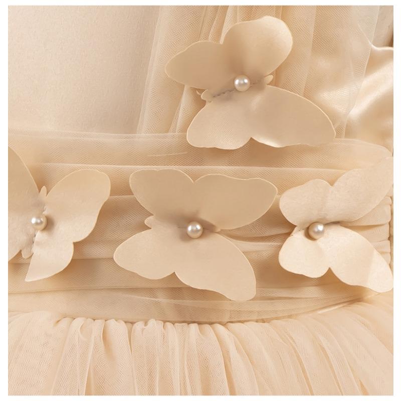Little Girls Puffy Tulle Princess Dress For Birthday Wedding Stage Performance