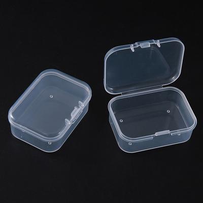 2 STÜCK Transparente Aufbewahrungsbox Quadratisch Kleinteile Etui Verpackungskartons Schmuck Perlen Behälter Allerlei Organizer Angelwerkzeug