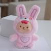 Resin Adorable Plush Animal Keychain Plush Material For Bag Accessories Charm