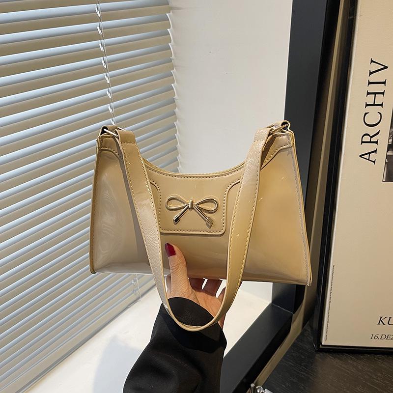 Korean Style 2026 Crescent Butterfly Underarm Shoulder Bag for Women хаки