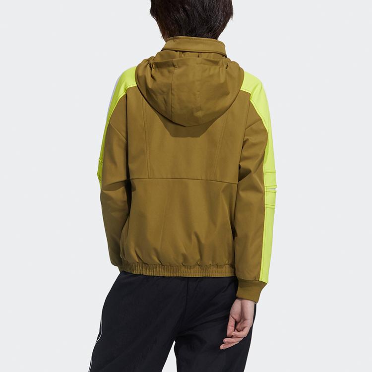 adidas Originals Women Str Jkt Warm Training Fleece Lined Hooded Jacket Yellow GP0623
