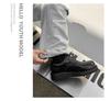 Versatile Men's Leather Platform Derby Loafers - Lace-up Wedding & Office Shoes