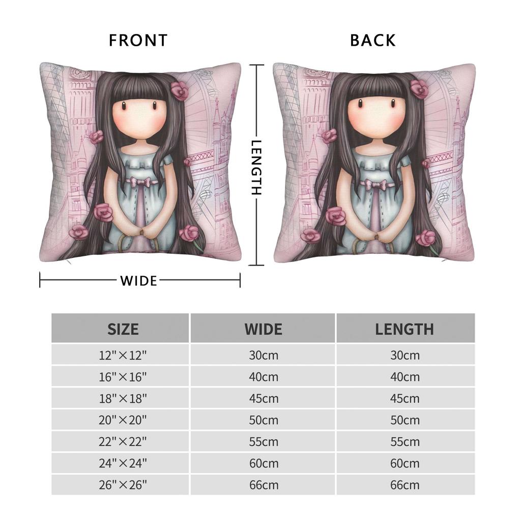 S-Santoro Gorjuss-MT Dream Girl Pillow Case  Comfy Pillow Cover For Wedding Party Home Decor Funny Cushion Cover