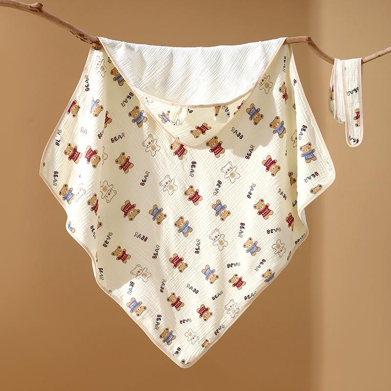 

Четырехслойное детское пеленальное одеяло из чистого хлопка на все времена года 85x85 cm