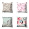 Polyester Pillowcase Butterfly Pattern Pillowcase Car Decoration Home Print Pillowcase Bedside Cushion Cover