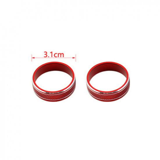 CD Switch Button Knob Trim Cover Ring For Jeep Liberty /Dodge Nitro 2007-12 Red
