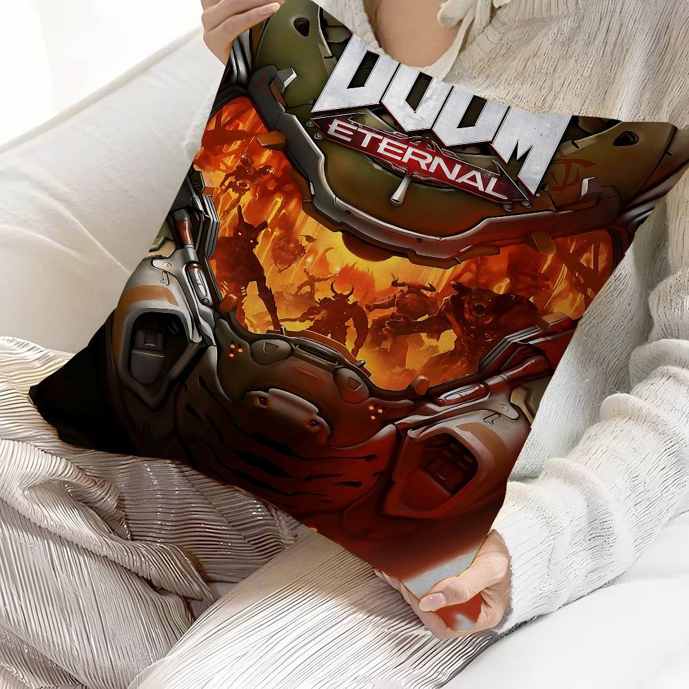 Game D-Dooms E-Eternal Cushion Cover Decorative Pillow Sofa Home Decor Case Pillow Cases
