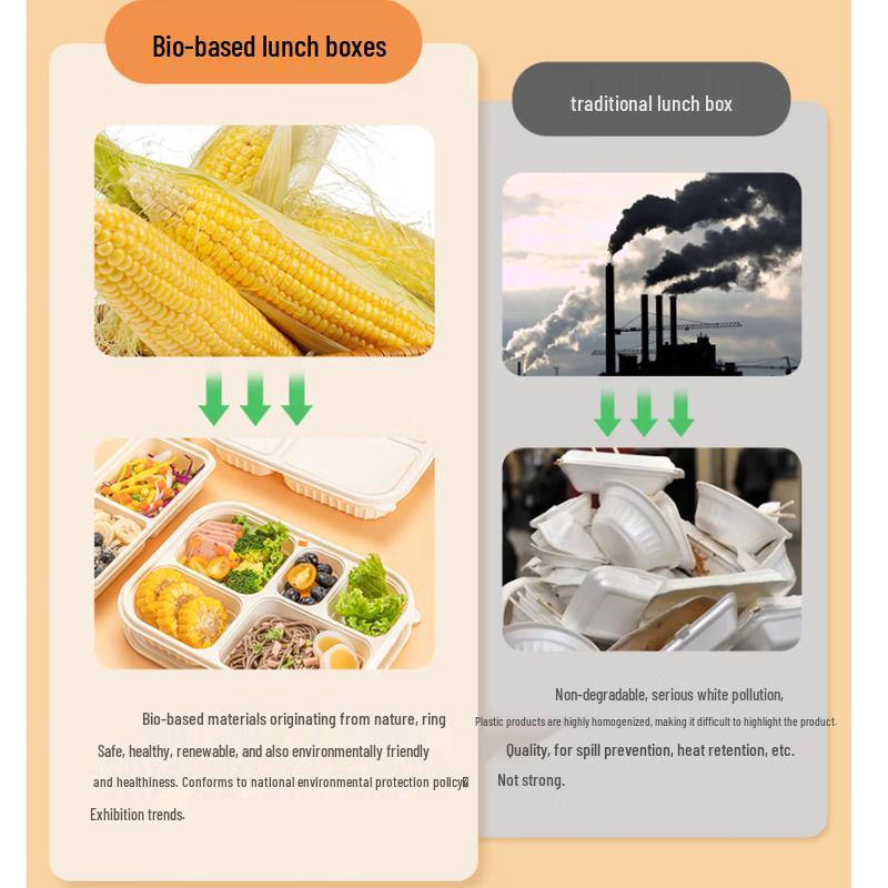 Biodegradable Corn Starch Takeaway Container