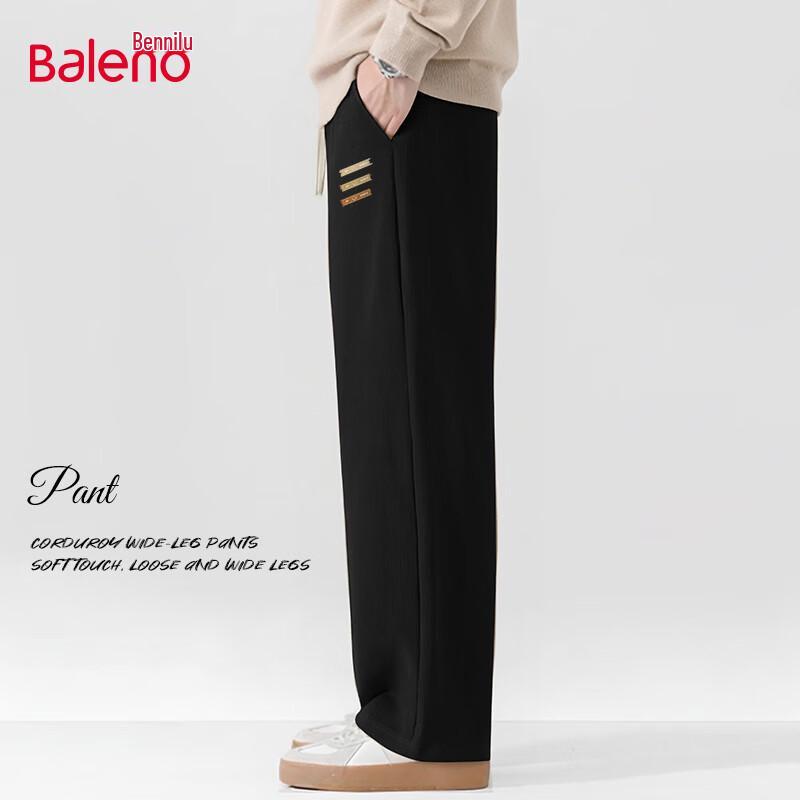 

Baleno Men s Corduroy Draping Wide-Leg Casual Pants 2XL