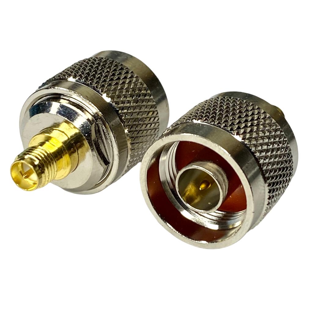 N plug / SMA-RP socket adapter