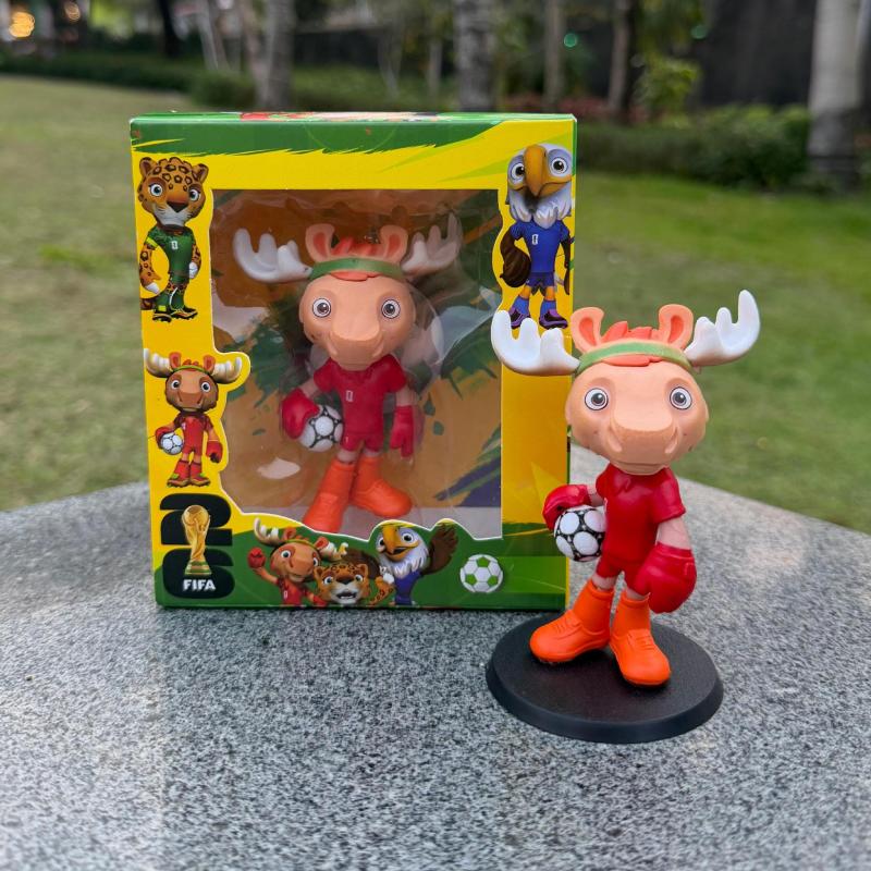2026 FIFA World Cup Official Mascot & Trophy Figurine Commemorative Collectible USA-Canada-Mexico Edition