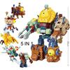 Plants vs. Zombies Boss Robot Melon-pult Chomper Action Figure Model Set PVC Deformation Doll Toys for Gift