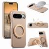 Supporto Rotante a 360° Cavalletto Magnetico Pelle con Texture a Litchi Custodia per Telefono per Google 10 Pro XL 9 8a Per Magsafe Copertura Antiurto