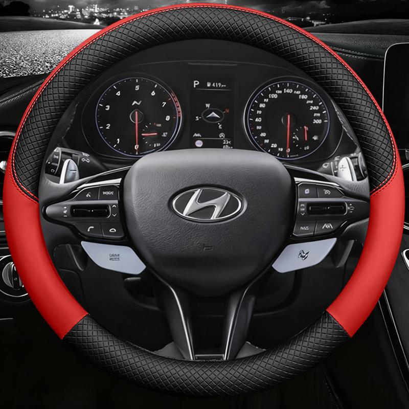 For Hyundai i40 i30 i20 i10 ix35 ix25 Tucson Accent Elantra Santa Fe Creta Solaris Kona Car Steering Wheel Cover Auto Accessorie WW42