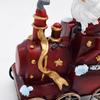 3pcs Resin Christmas Train Set Santa Claus Train Snowman Christmas Tree Ornament Home Fireplace and Dining Table Xmas Decor 2025