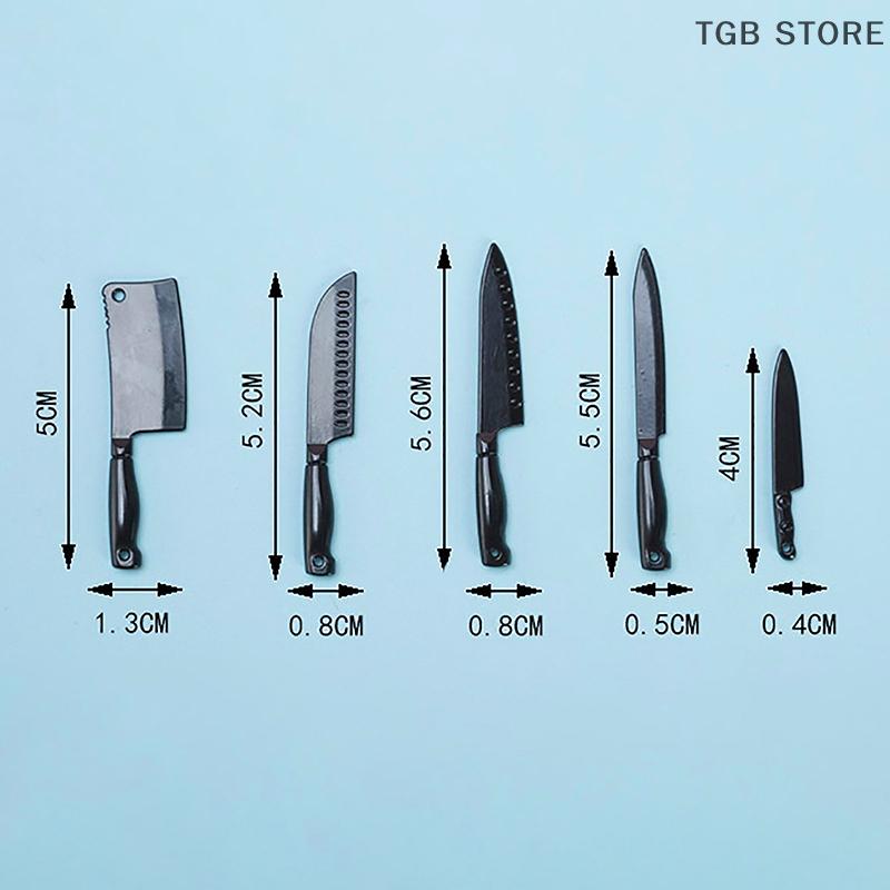 Toy New Kitchen Accessories Dollhouse Knife Rest Model Mini Knives Set Toys Dollhouse Cooking Utensils Dolls House