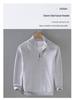 Men's Zippered Stand Collar Cardigan - Autumn/Winter Fashion, Korean Style Knitwear