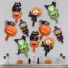 5/10pcs Mini Halloween Element Death Bat Pumpkin Aluminum Coil Balloons Random Style Halloween Terror Party Decoration Globos