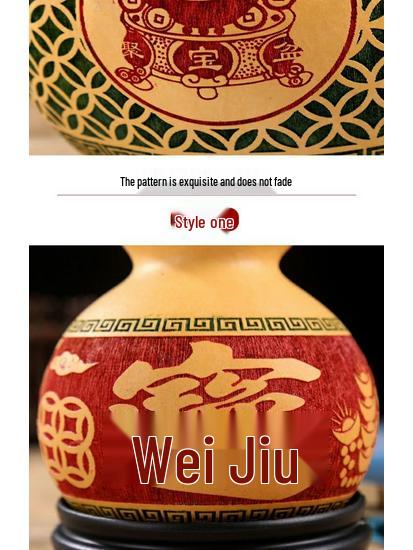 Chinese Knot Carved Gourd Pendant for Living Room Decoration or Gift