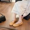 Ballerinas Damenmode Runde Zehen Schnalle Slipper Atmungsaktiv Retro Gewebt Hohl Damen Freizeit Mary Jane Schuhe