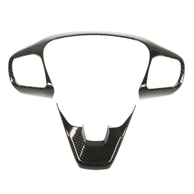 2 Pcs Steering Wheel Trim Carbon Fiber Style Control Panel Decal Sticker Replacement for Ford Bronco Sport (CX430) 2021