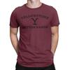 Yellowstone Dutton Ranch Men T Shirts  Unique Tees Short Sleeve Crewneck T-Shirts 100% Cotton Gift Idea Clothes