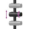 Shower Head Holder Black 101 Cm Stainless Steel