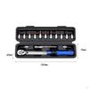 16 Pieces 1/4'' Bike Torque Wrench Kit Multifunctional Bicycle Repair Tool