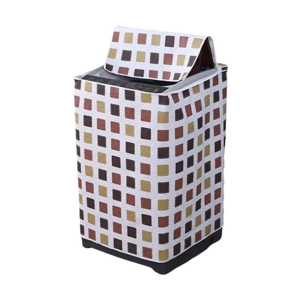 PEVA Washing Machine Cover Waterproof UV Resistant Top Load Washer Cover Foldable Top Dustproof Laundry Machine Cover