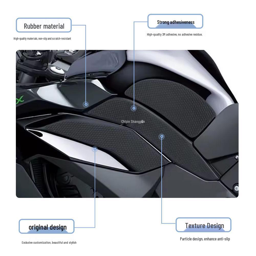 Waterproof Scratch-Resistant Fuel Tank Sticker for Kawasaki Ninja 1000SX/1100SX SE Motorcycles