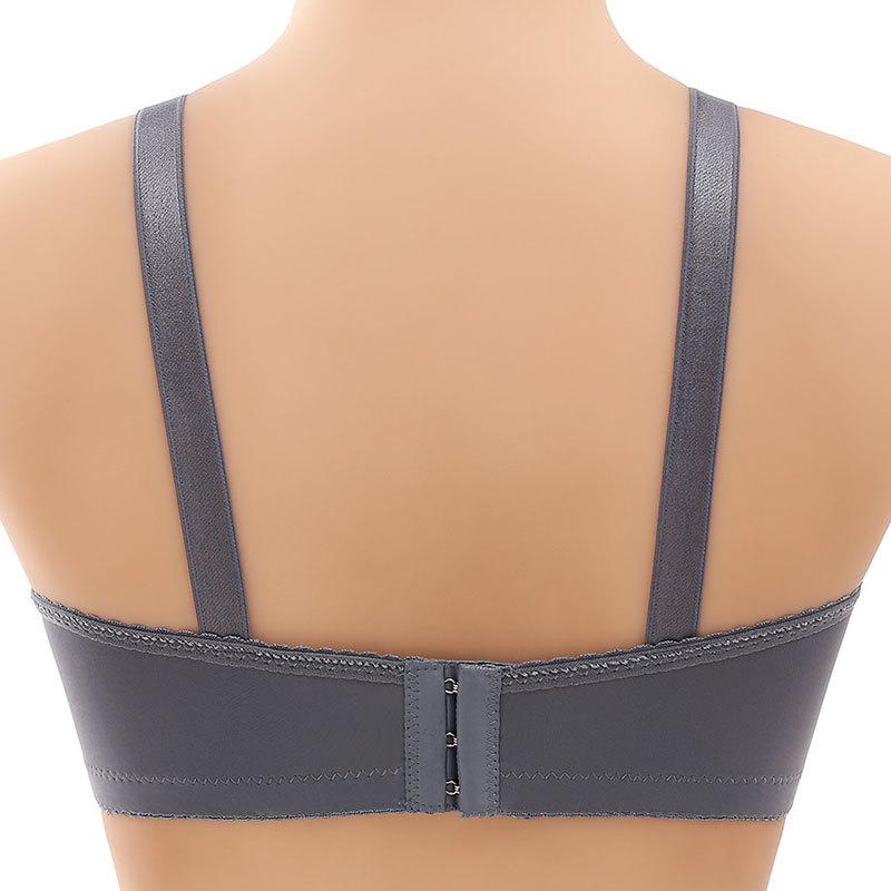 Großer BH ohne Stahlring, atmungsaktiv, dünner Schnitt, volle Körbchen, nahtlos, bequem, dreireihig