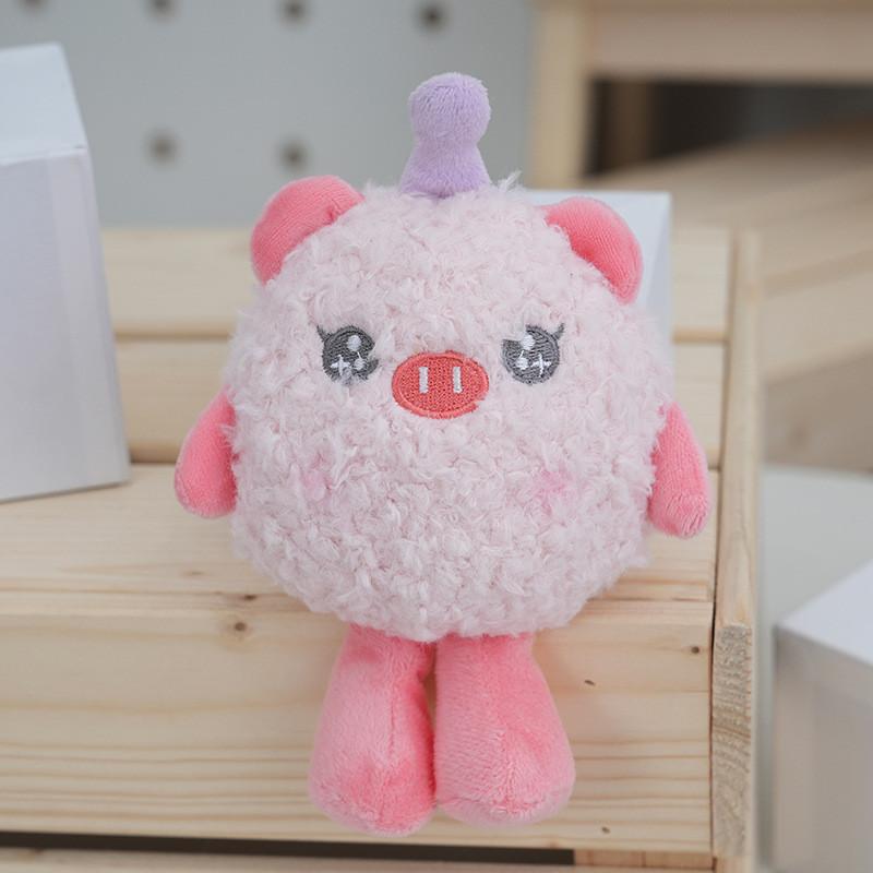 Fluffy Plush Cartoon Keychain Backpack Charm Cute Key Ring For Girls And Kids