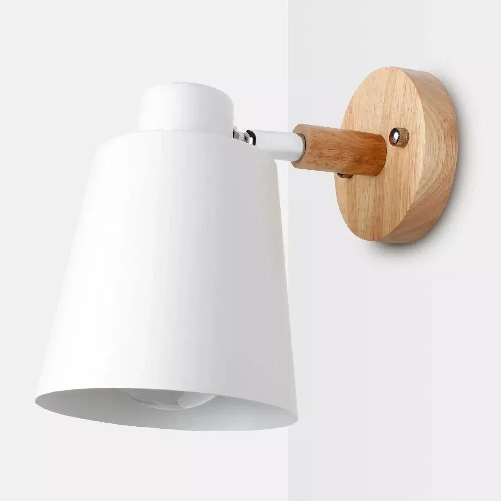 Wall Lamp Macaron Simple Iron Decor Wall Sconces For Bedroom Bedside Study Entryway Aisle Nordic Home Indoor Decorative Lights