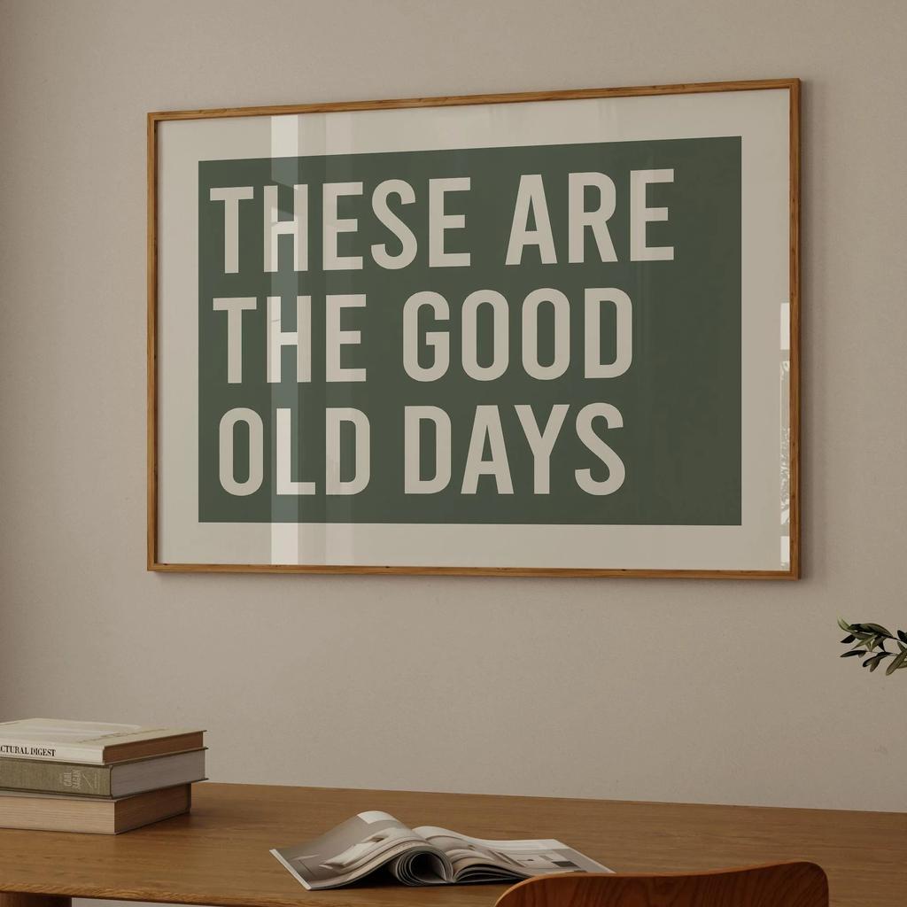 1pc Retro Trendy Aesthetic Poster Apartment Decor Typography Hand Written Quote Wall Art Digital Livingroom Dining Room Kitchen