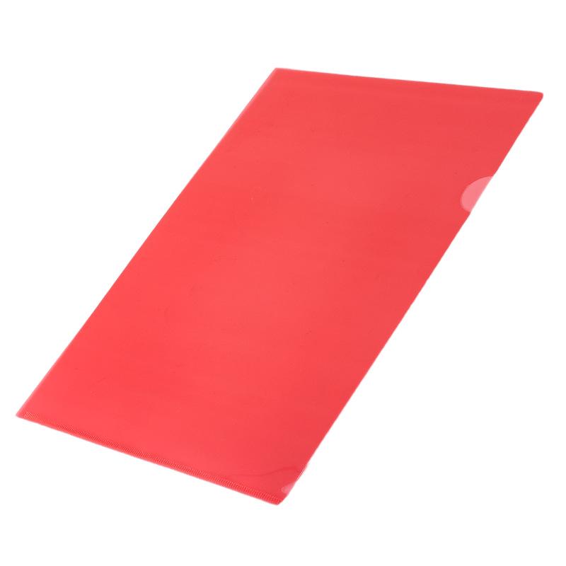 Transparent Plastic A4 L-Shaped Folder - Single Piece, Office File Sleeve for Contracts, Logo Printable