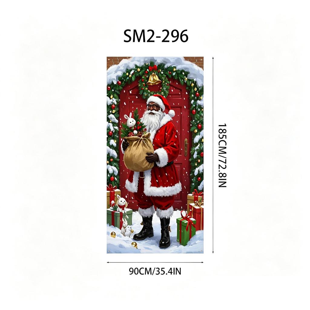 Santa Claus Christmas Hanging Cloth Background Decoration
