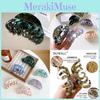 Elegant Korean Style Acetate Hair Claw Clip With Retro Marble Pattern For Women