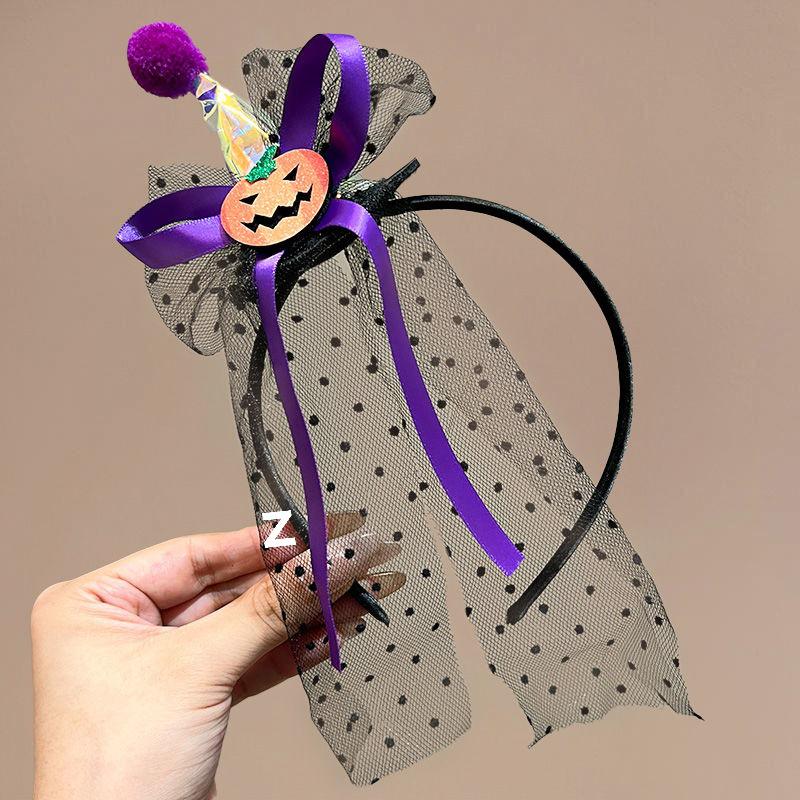 Kids' Halloween Ghost & Witch Hat Hairband - Cute & Funny Hair Accessory