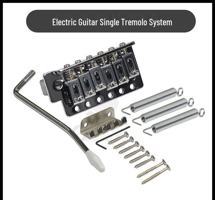 Electric Guitar Tremolo Bridge Vibrato System Set with String Holder and Plate