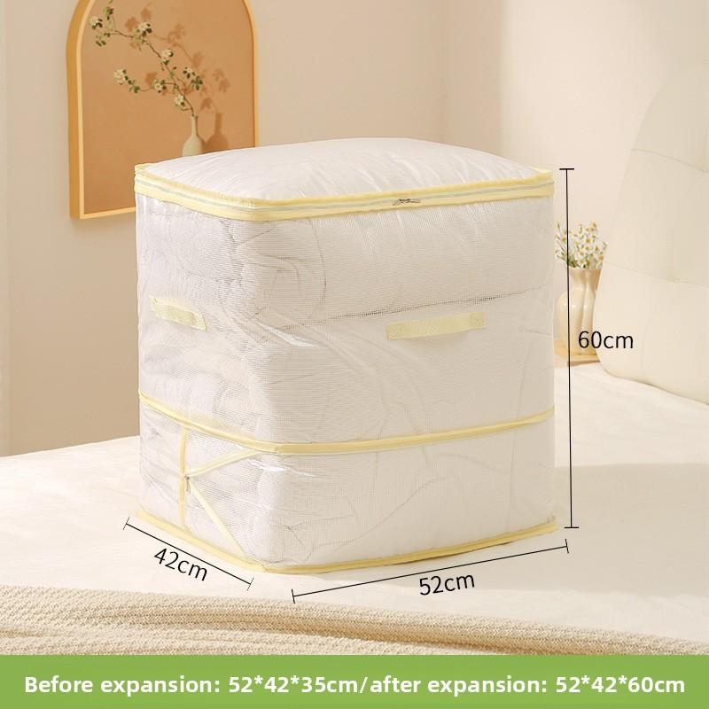 Pvc Quilt Storage Bag With Breathable Mesh Panel For Seasonal Duvet And Clothing