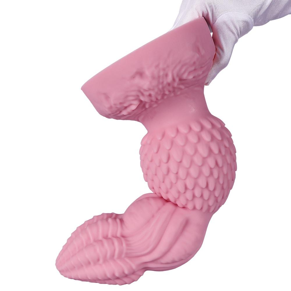 Extra Large Alien-Shaped Anal Plug - Liquid Silicone SM Sex Toy for Men & Women, Ergonomic Posterior Pleasure Device