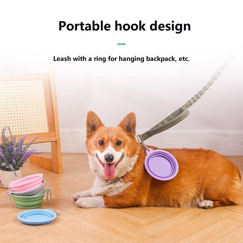 350ML Folding Dog Dish Collapsible Pet Bowl Water for Dog Drinking Bowl Cat Water Bowl Drinking Fountains for Dogs