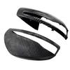 2PCS Car Side Rearview Mirror Cover ABS Carbon Fiber/ Glossy Black for Mercedes-Benz C Class W205 A205 C205 V205 S205 2014-