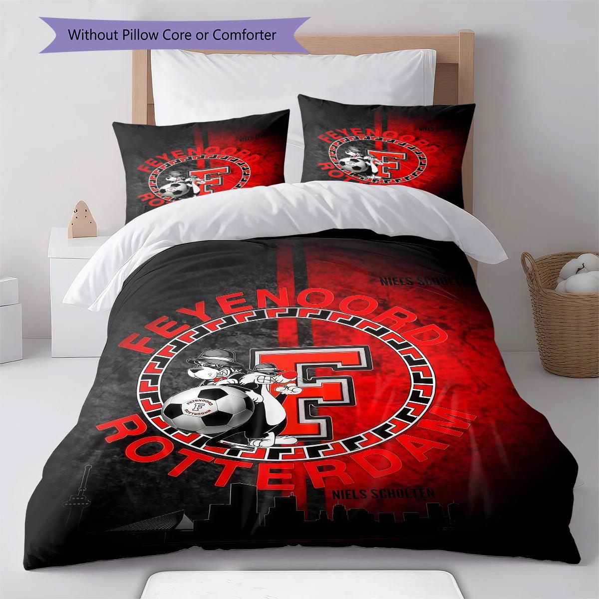

Feyenoord poster RugPattern Bedding Quilt Set Quilt Cover Pillowcase Home Decoration Birthday Gift (1 * duvet cover + 2 * pillowcase, without core) 135x200cm
