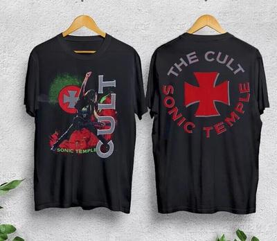 Vintage 1989 The Cult Sonic Temple Shirt Tour Date Unisex Cotton S-3xl Gift Fans