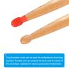PATIKIL Drum Stille Tip voor Drum Siliconen Rubber Oefen Percussie 4 Stuks Demper, Drumstokken, Demper, Tip, Demper, Rood,