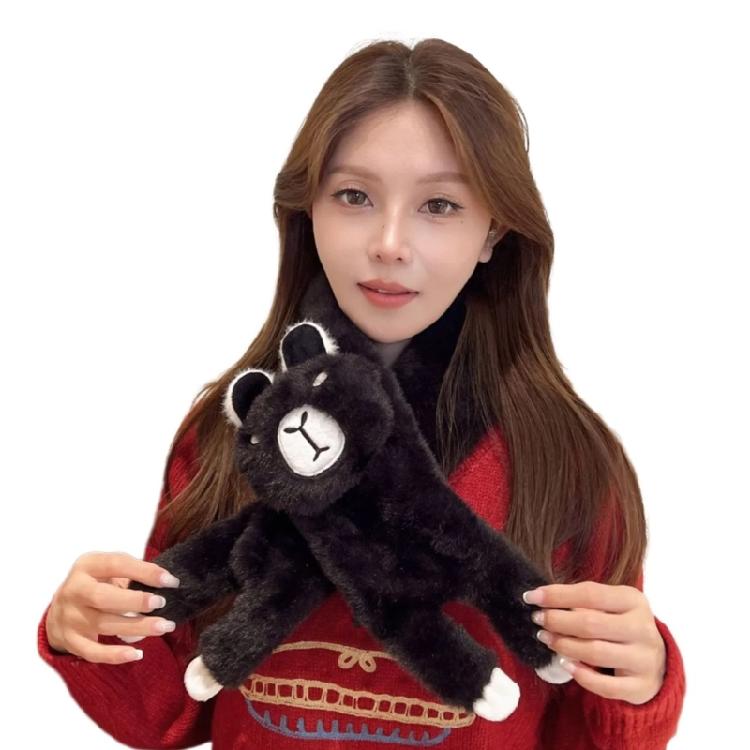 Winter Shawl Warm Scarf Thick Neck Warmer Stylish Adult Cartoon Scarf Neckwear