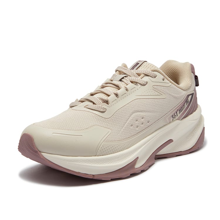 361 Slip Resistant, Abrasion Resistant, Waterproof Low Top Running Shoes Women's Oat Milk 582342237-2