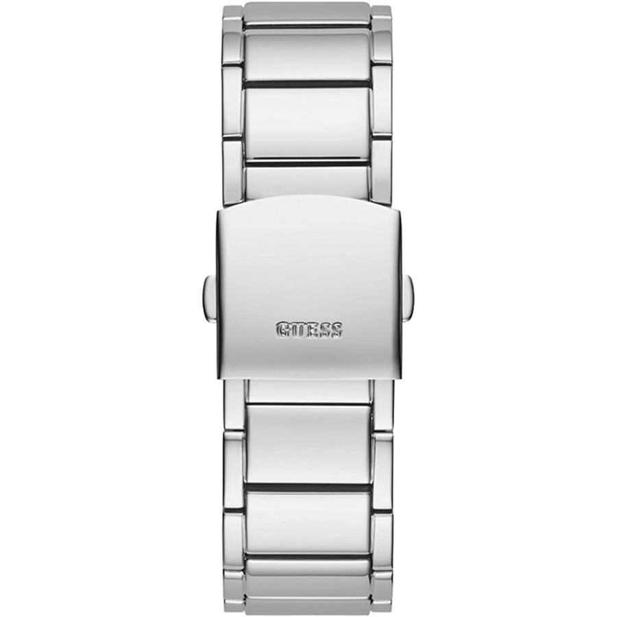 Guess Men's Quartz Watch with Silver Stainless Steel Strap and Three Hands - GW0094G1
