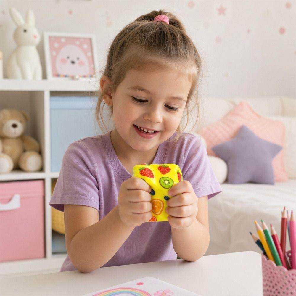 Square Anti-stress Squeeze Soft Stress Relief Toy New Fidget Toy